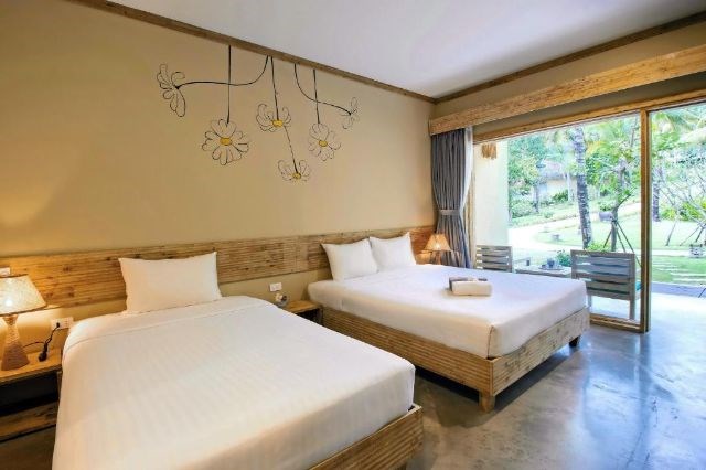 Phòng Deluxe Twin Garden View