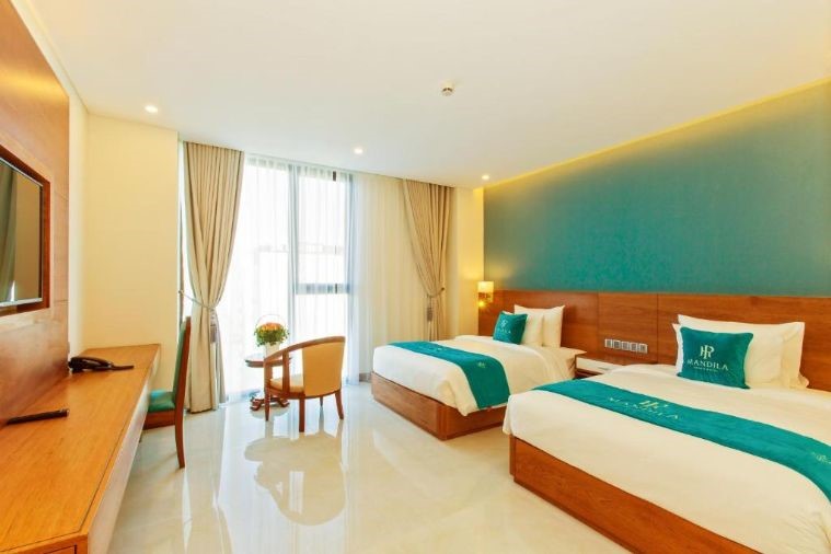 Phòng Deluxe Twin Partial Ocean View