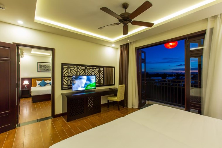 Phòng Deluxe Double 1Góc Sông