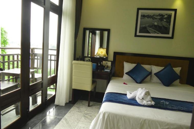 Phòng Deluxe Twin 1Góc Sông