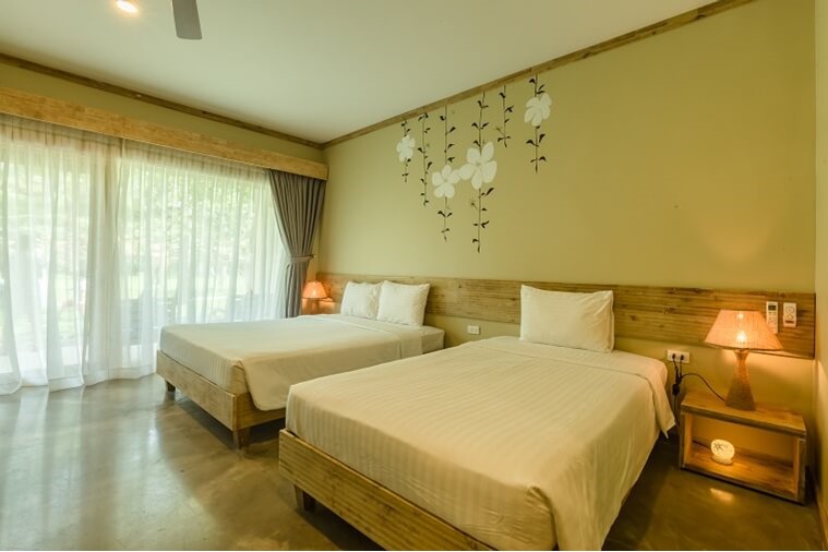 Phòng Deluxe Twin Garden View