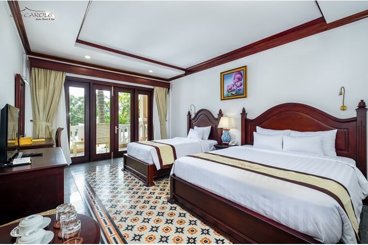 Phòng Deluxe Triple Garden view