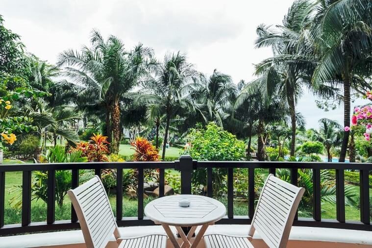 Phòng Deluxe Twin Hướng Vườn