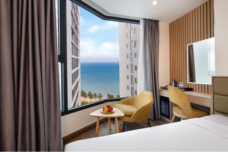 Phòng Deluxe Twin Sea view