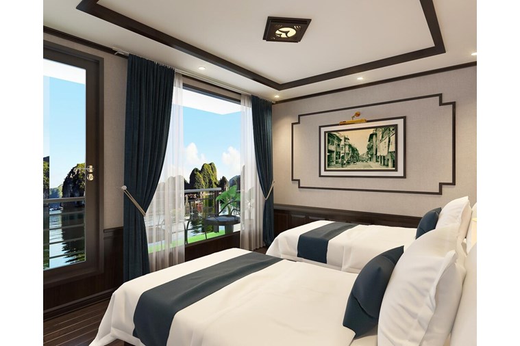 Phòng Cabin Superior Twin With Balcony