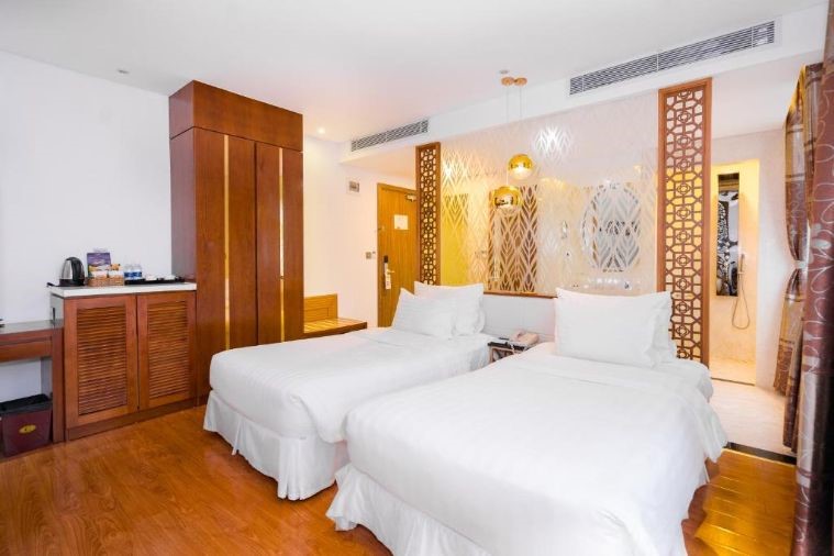 Phòng Deluxe Twin 1 Góc Biển