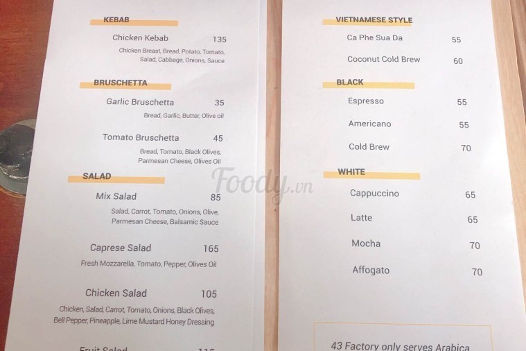 43 Factory Coffee Roaster - Đà Nẵng