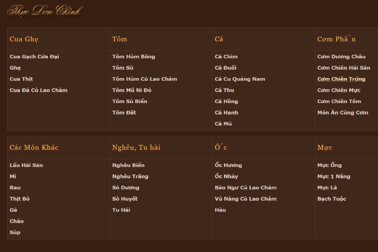 Hải Sản Sen - Hội An