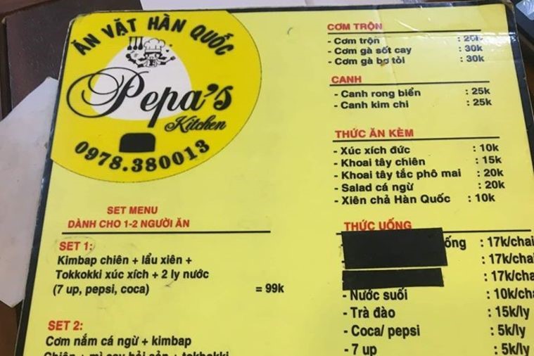 Quán Ăn Vặt Hàn Quốc PePa's Kitchen - Quy Nhơn