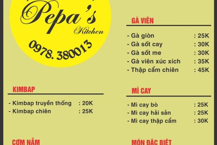Quán Ăn Vặt Hàn Quốc PePa's Kitchen - Quy Nhơn