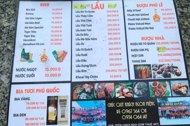 Bò tơ Quán - Phú Quốc