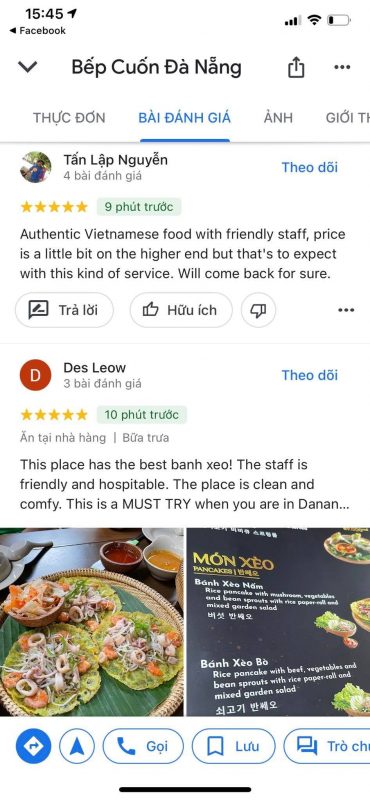 Review bếp cuốn Đà Nẵng