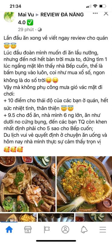 Review bếp cuốn Đà Nẵng
